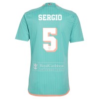 Maglia Calcio Inter Miami Sergio Busquets #5 Terza Divisa 2024-25 Manica Corta